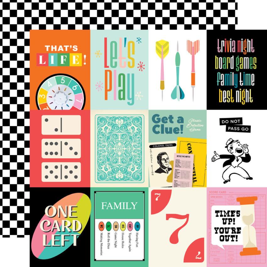 Simple Stories - Collections Kit "Game Night" 12 Bogen Designpapier