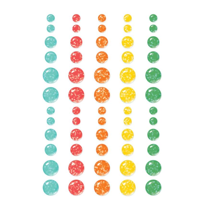 Simple Stories - Enamel Dots "Game Night" 60 Stück 