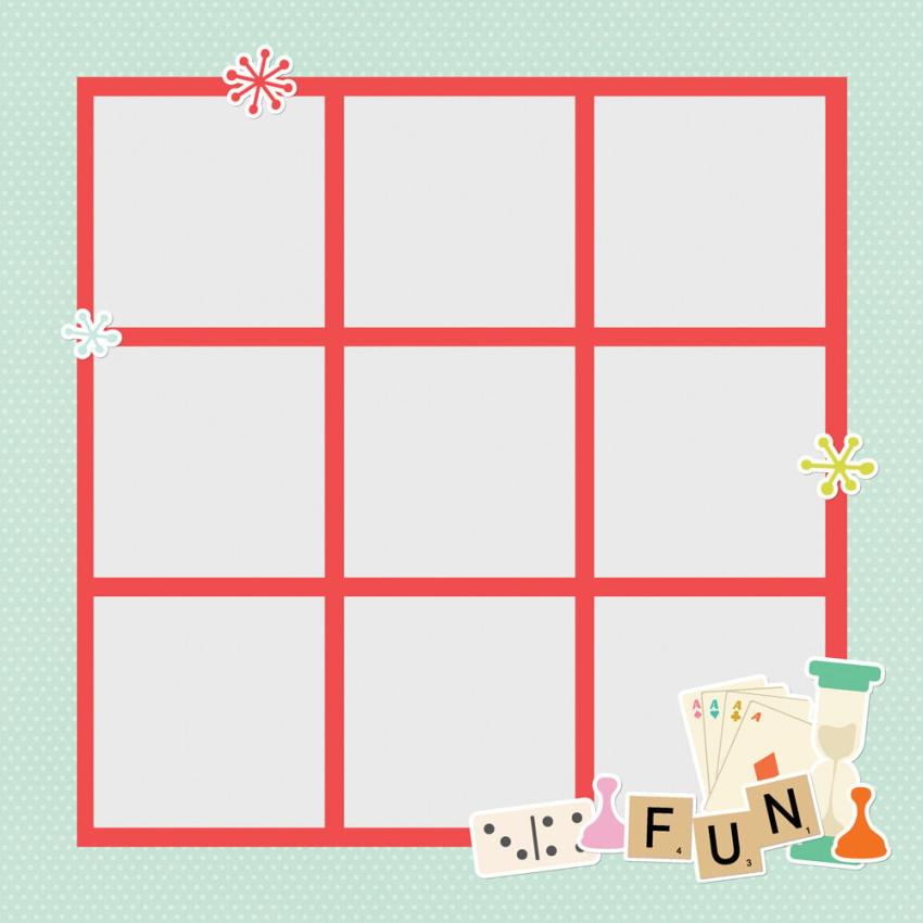 Simple Stories - Stanzteile "Game Night" Pages Pieces