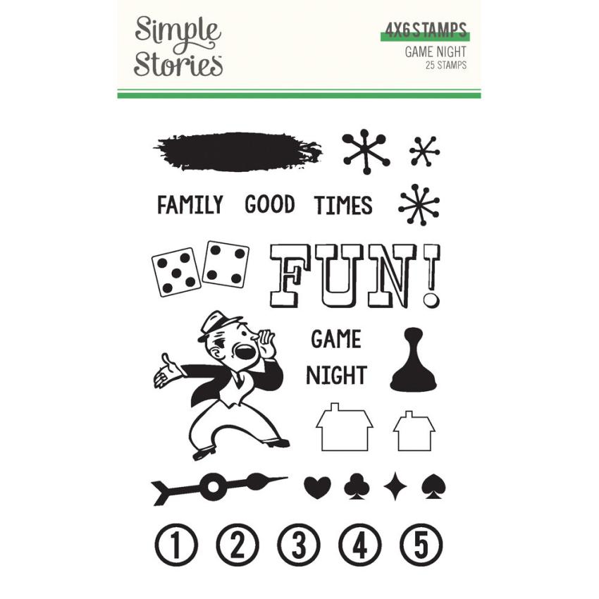 Simple Stories - Stempelset "Game Night" Clear Stamps 