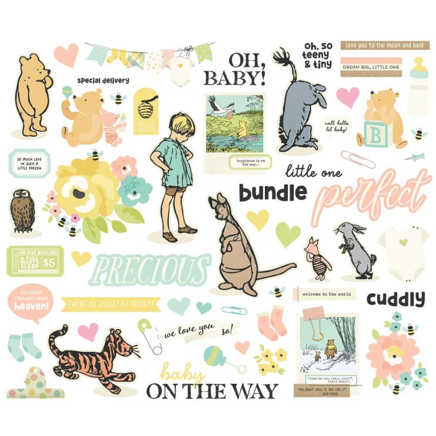 Simple Stories - Stanzteile "Say Cheese Classic Pooh Baby" Bits & Pieces 