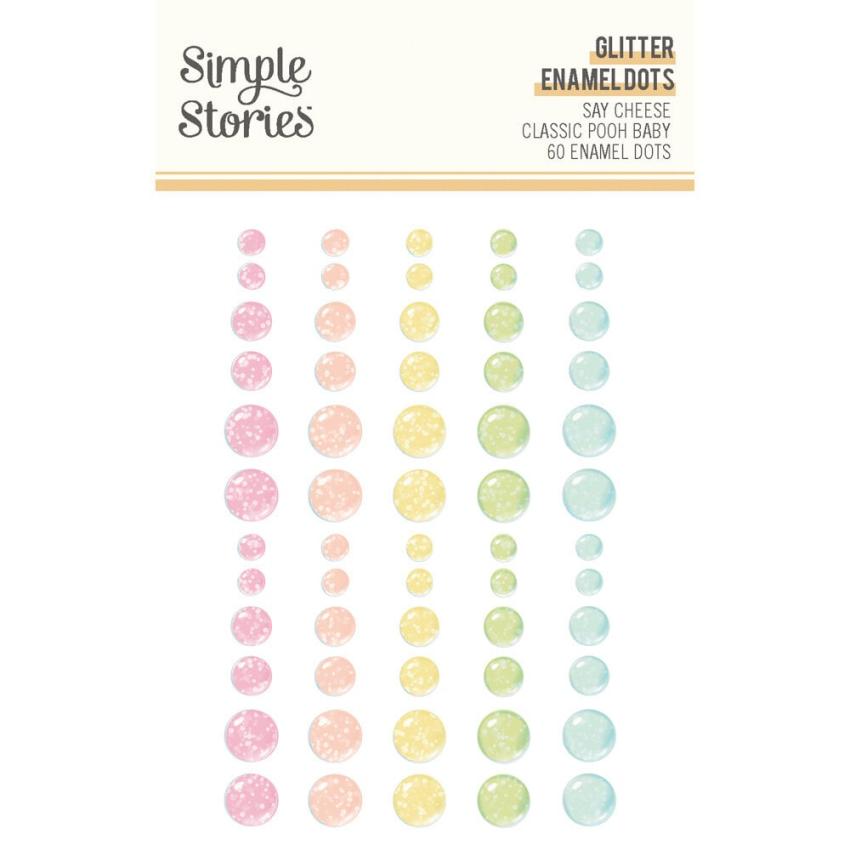 Simple Stories - Enamel Dots "Say Cheese Classic Pooh Baby" 60 Stück 