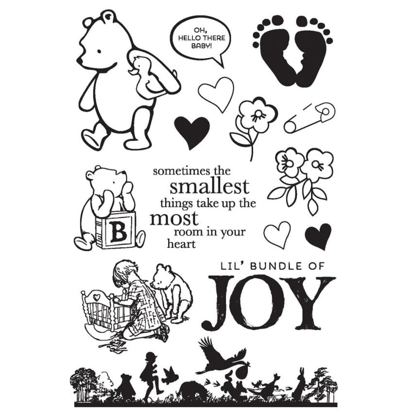 Simple Stories - Stempelset "Say Cheese Classic Pooh Baby Bundle of Joy" Clear Stamps 
