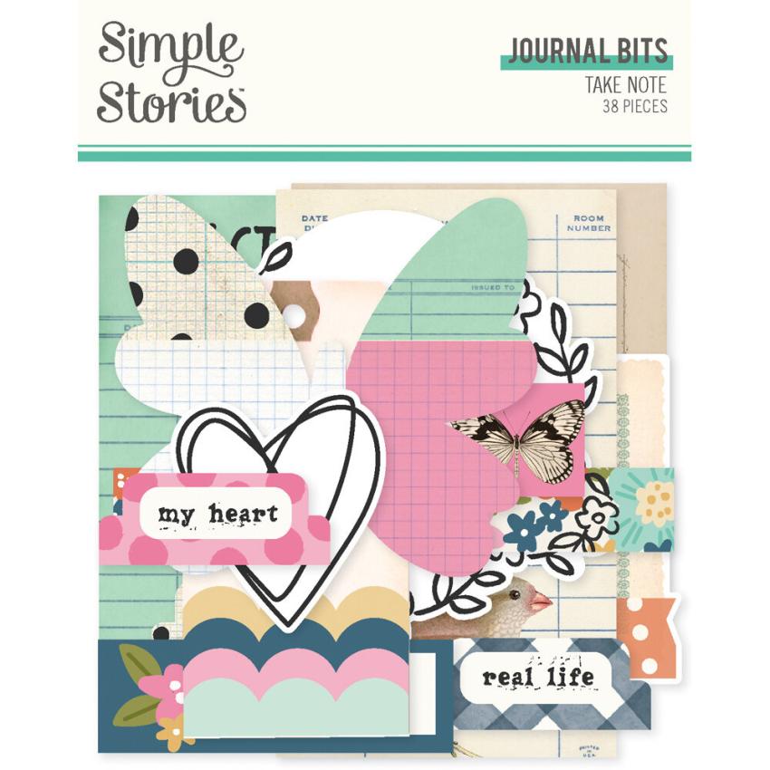Simple Stories - Stanzteile "Take Note" Journal Bits & Pieces 