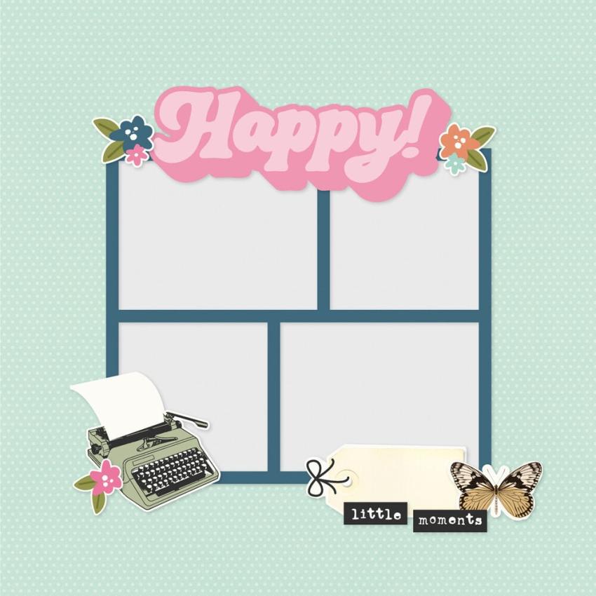 Simple Stories - Stanzteile "Take Note" Pages Pieces