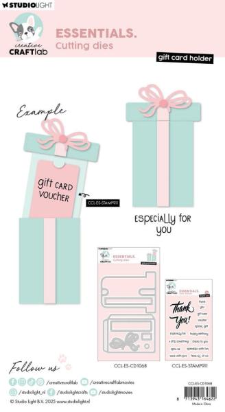 Creative Craft Lab - Studio Light - Stanzschablone "Giftcard Holder" Dies