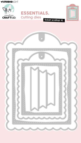 Creative Craft Lab - Studio Light - Stanzschablone "Ticket Scallop XL" Dies