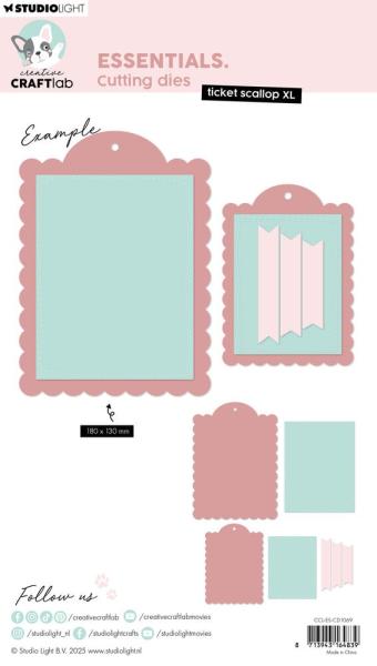 Creative Craft Lab - Studio Light - Stanzschablone "Ticket Scallop XL" Dies