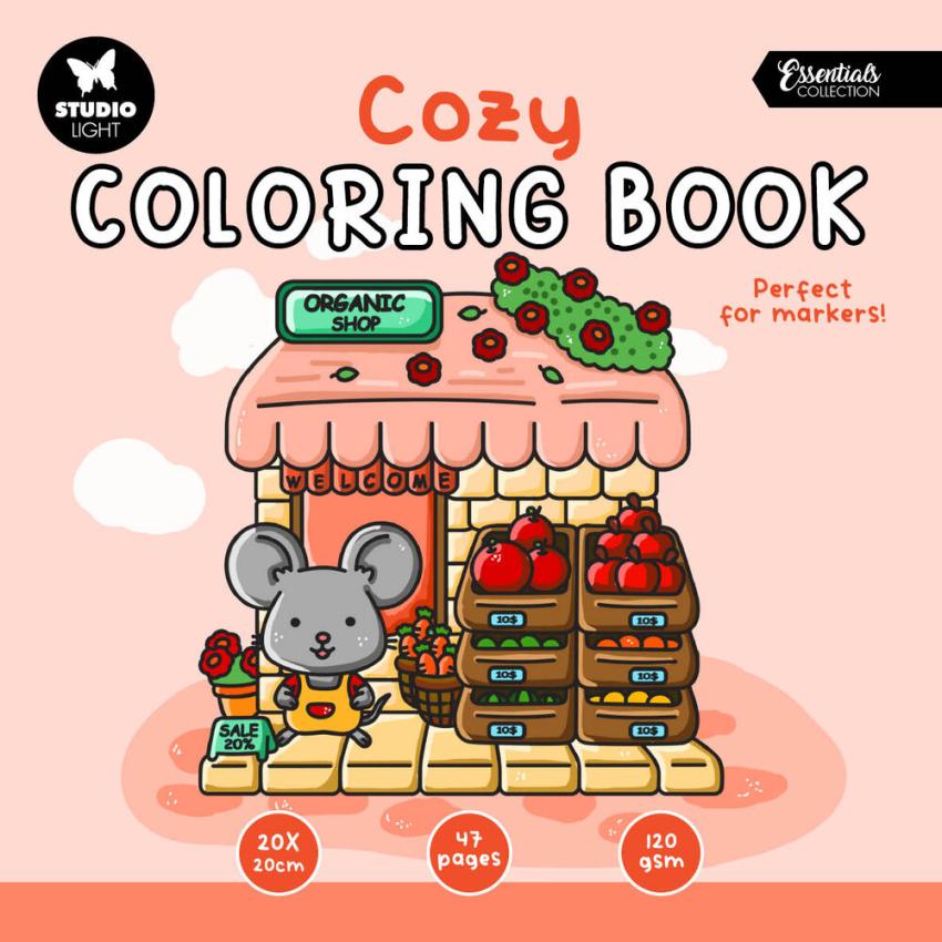 Studio Light - Ausmalbuch "Cozy" Coloring Book 20x20cm