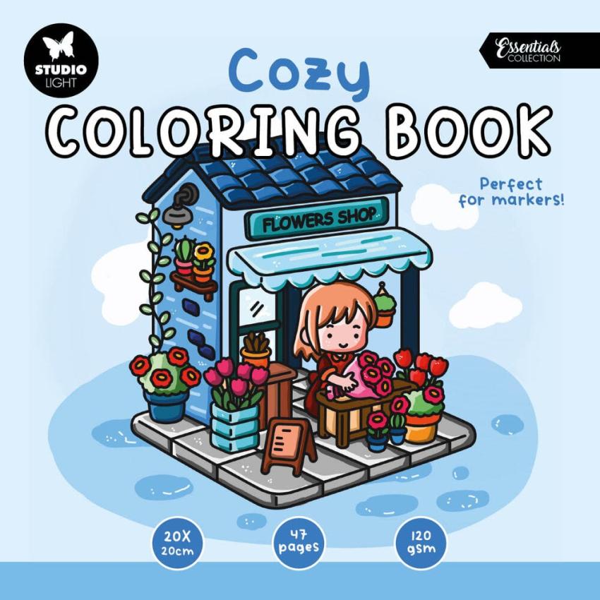 Studio Light - Ausmalbuch "Cozy 2" Coloring Book 20x20cm