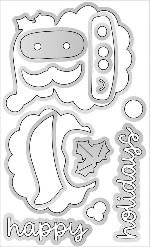 Doodlebug Design - Stanzschablone "Happy Holidays" Doodle Dies 