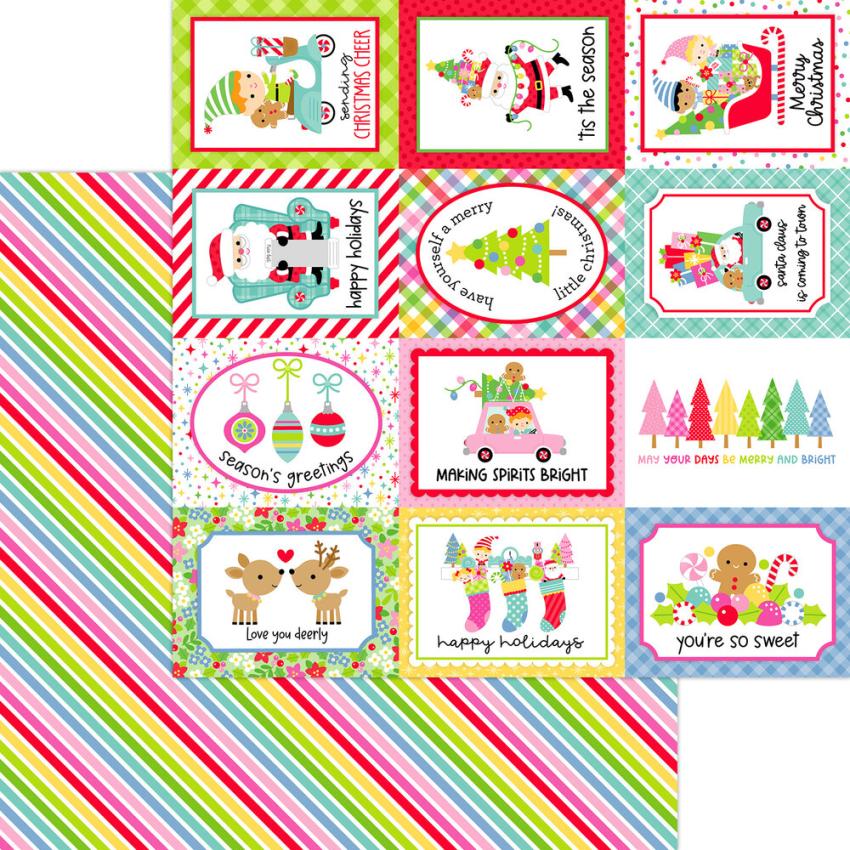 Doodlebug Design - Designpapier  "Oh What Fun " Paper Pack 12x12 Inch - 12 Bogen