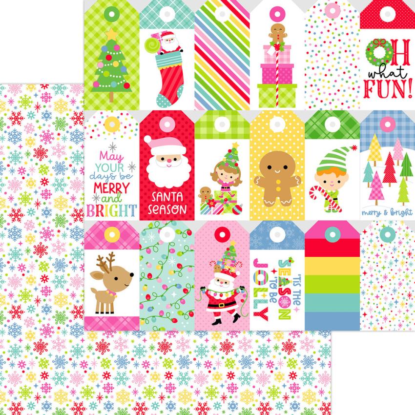 Doodlebug Design - Designpapier  "Oh What Fun " Paper Pack 12x12 Inch - 12 Bogen