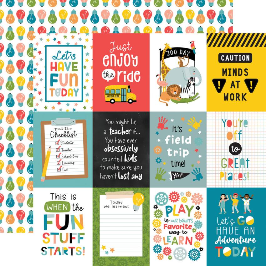 Echo Park - Designpapier "Field Trip" Collection Kit 12x12 Inch - 12 Bogen