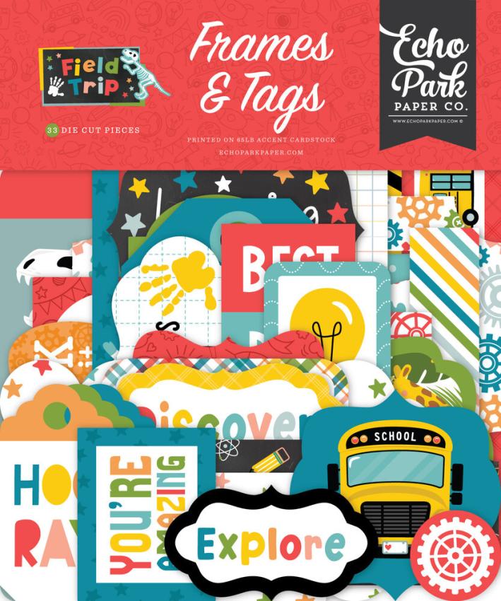 Echo Park - Stanzteile & Anhänger "Field Trip" Frames & Tags 