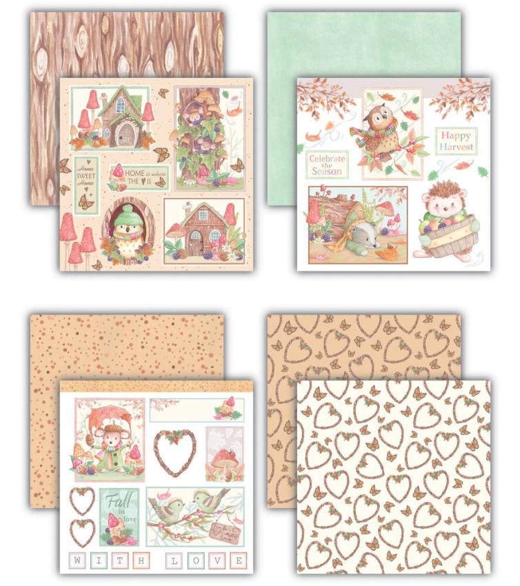 Craft Consortium - Designpapier "Tales from Oak" Paper Pad 8x8 Inch - 36 Bogen