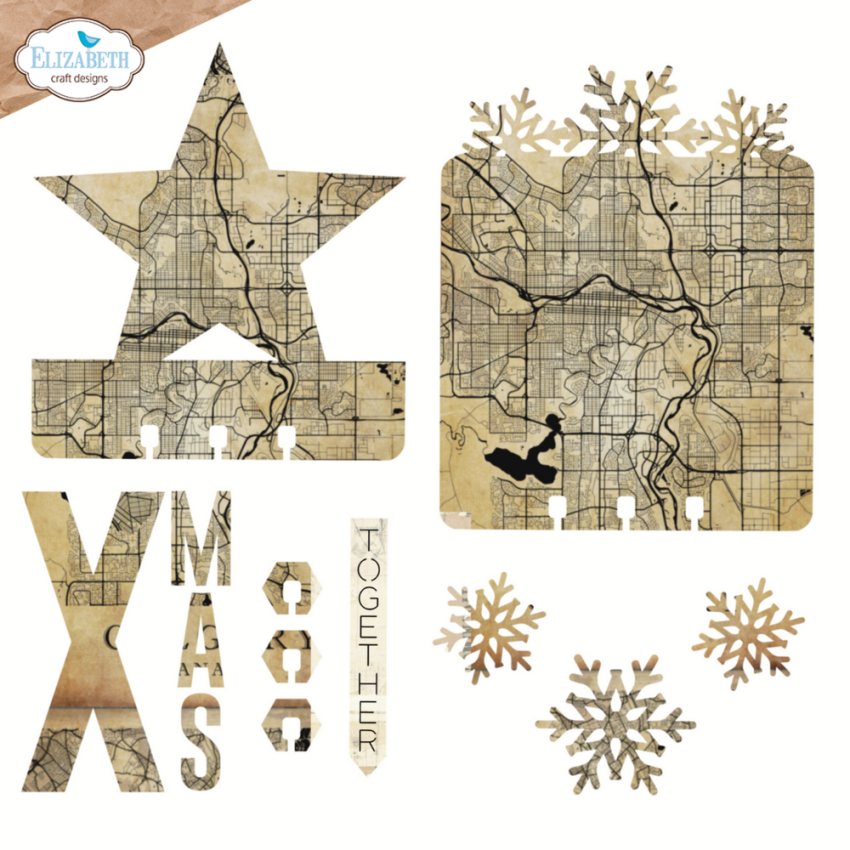 Elizabeth Craft Designs - Stanzschalone "Wintercards CardLab" Dies