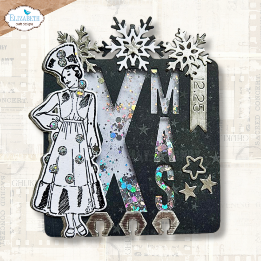 Elizabeth Craft Designs - Stanzschalone "Wintercards CardLab" Dies
