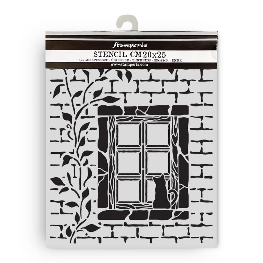 Stamperia - Schablone 20x25cm "Country Window" Stencil