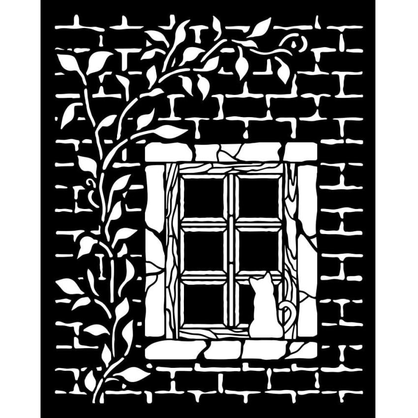 Stamperia - Schablone 20x25cm "Country Window" Stencil