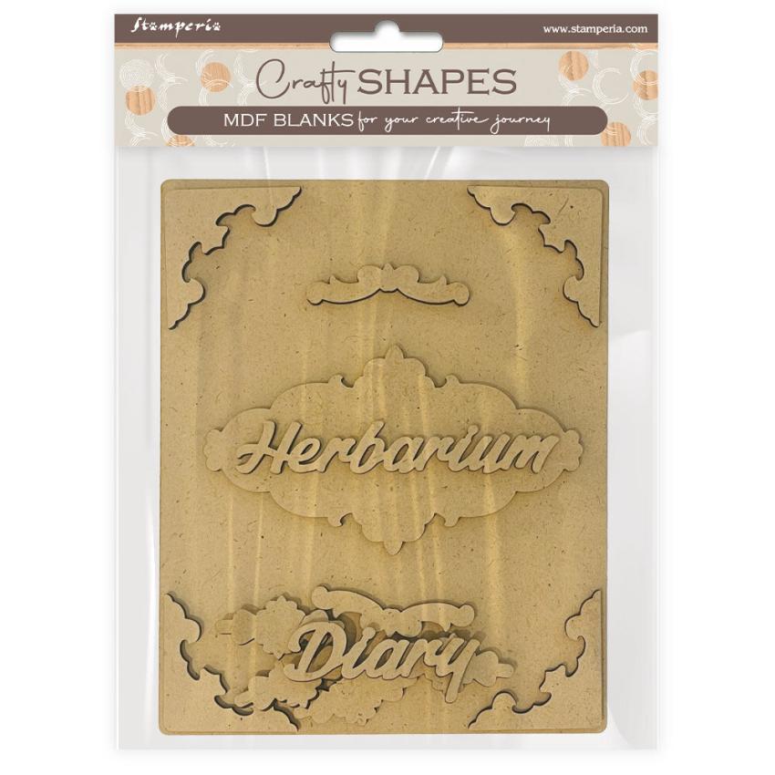 Stamperia - Holzteile "Diary Cover" MDF Crafty Shapes Blanks