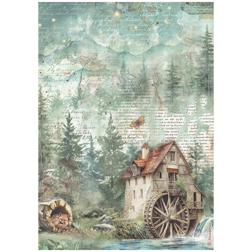 Stamperia - Decopatch Papier "Mill" Decoupage A4 - 6 Bogen  