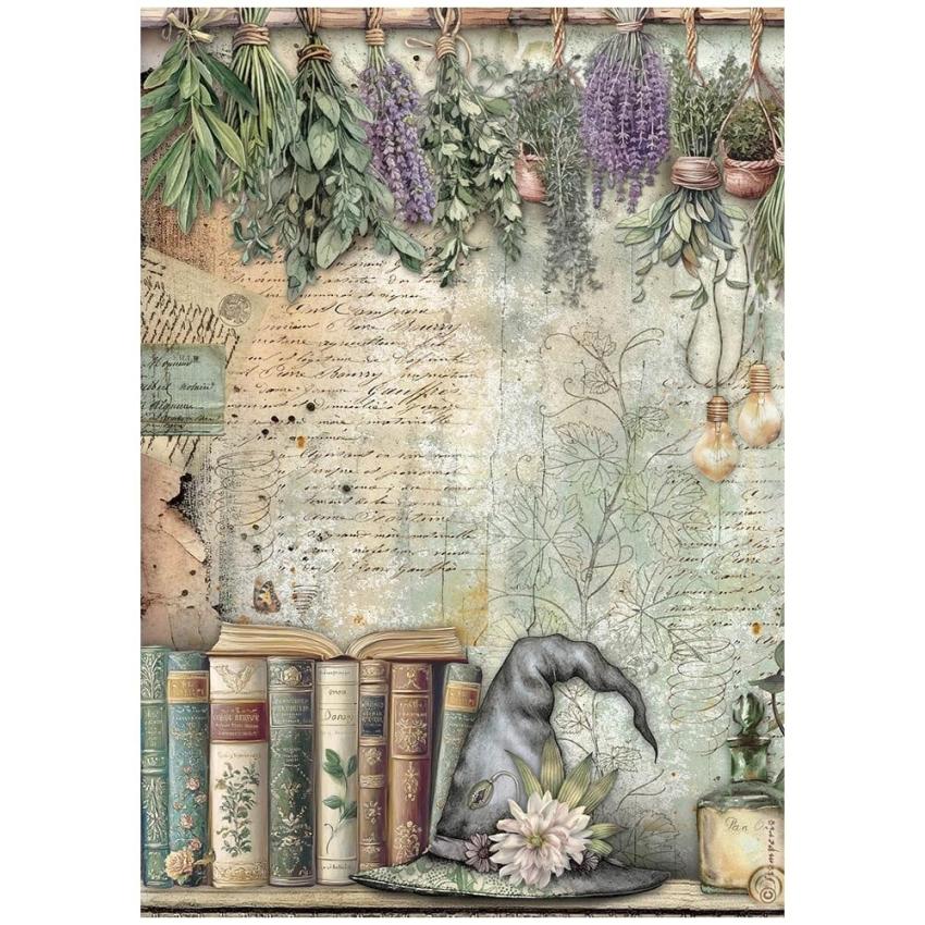 Stamperia - Decopatch Papier "Books" Decoupage A4 - 6 Bogen  