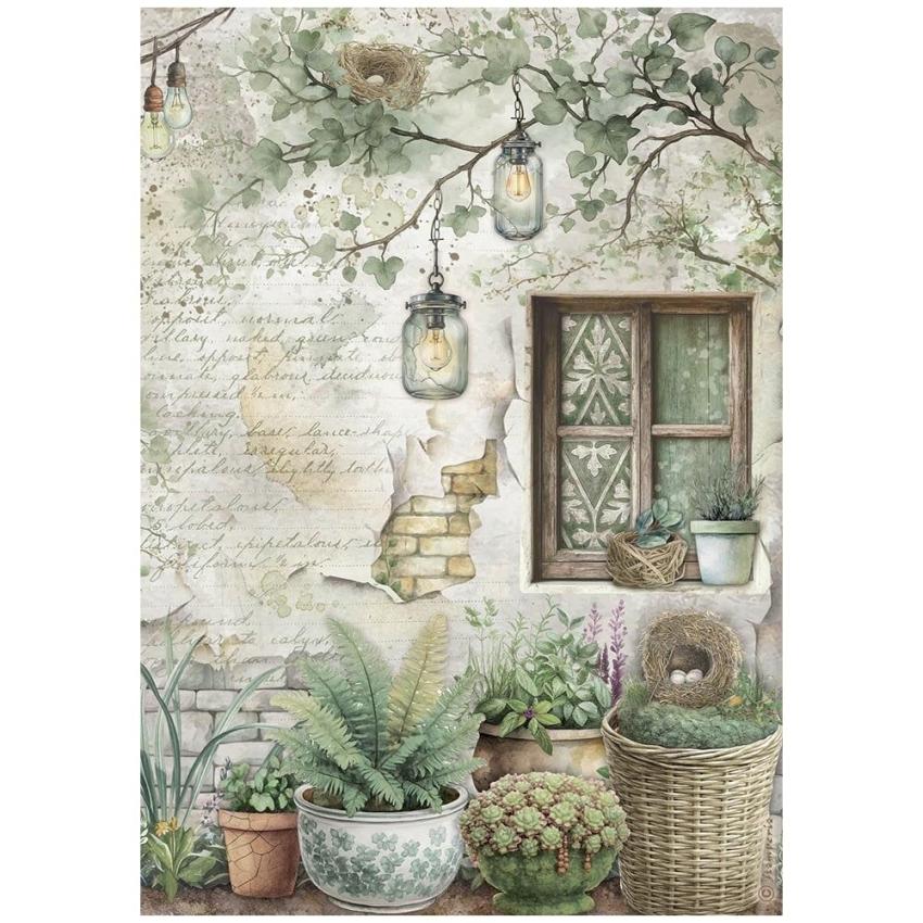 Stamperia - Decopatch Papier "Window" Decoupage A4 - 6 Bogen  