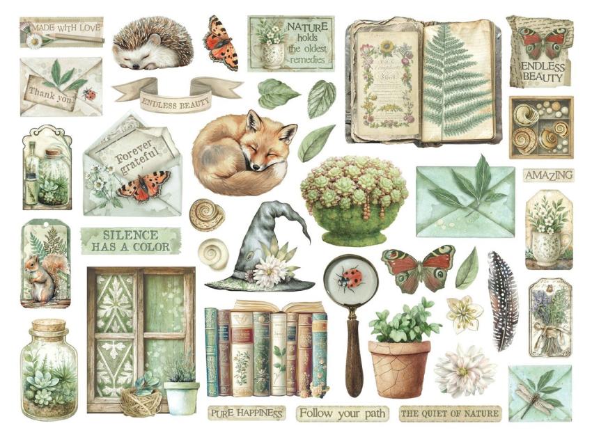 Stamperia - Stanzteile "Herbarium Silvae" Die Cuts