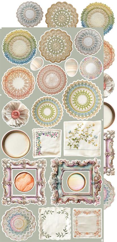 Craft OClock - Ausschneidebogen "Spring" Extra Set Creative - 18 Bogen