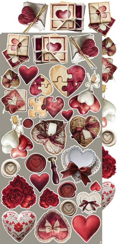 Craft OClock - Ausschneidebogen "In Love" Extra Set Creative - 18 Bogen