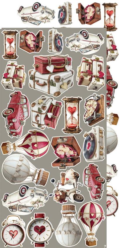 Craft OClock - Ausschneidebogen "In Love" Extra Set Creative - 18 Bogen