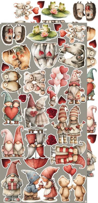 Craft OClock - Ausschneidebogen "In Love" Extra Set Creative - 18 Bogen