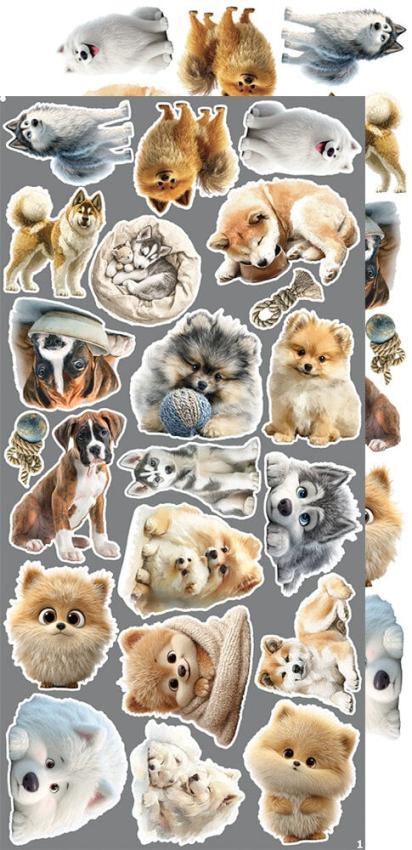 Craft OClock - Ausschneidebogen "Dogs" Extra Set Creative - 18 Bogen