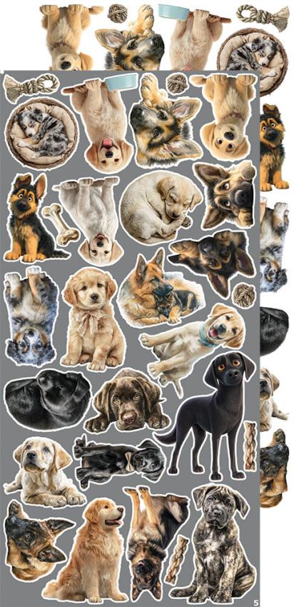 Craft OClock - Ausschneidebogen "Dogs" Extra Set Creative - 18 Bogen