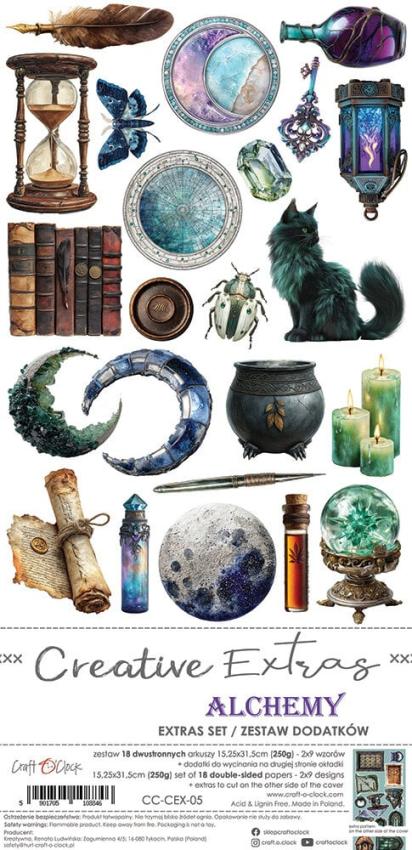 Craft OClock - Ausschneidebogen "Alchemy" Extra Set Creative - 18 Bogen
