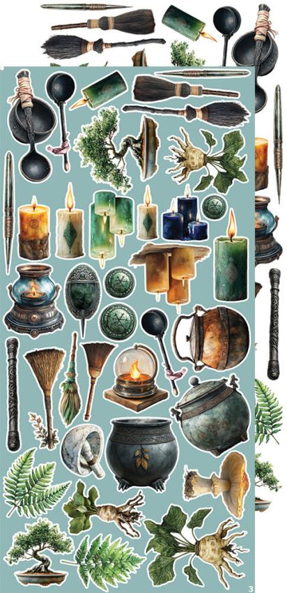 Craft OClock - Ausschneidebogen "Alchemy" Extra Set Creative - 18 Bogen