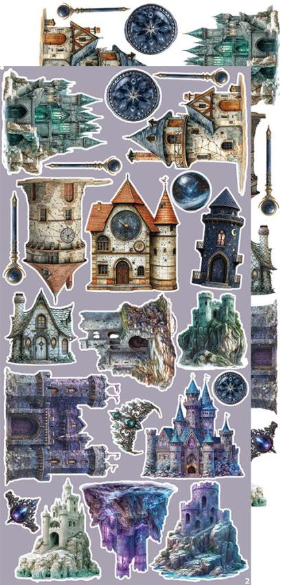 Craft OClock - Ausschneidebogen "Magic" Extra Set Creative - 18 Bogen