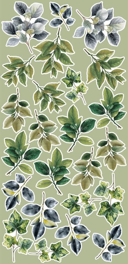 Craft OClock - Ausschneidebogen "Leaves 2" Extra Set Creative - 18 Bogen
