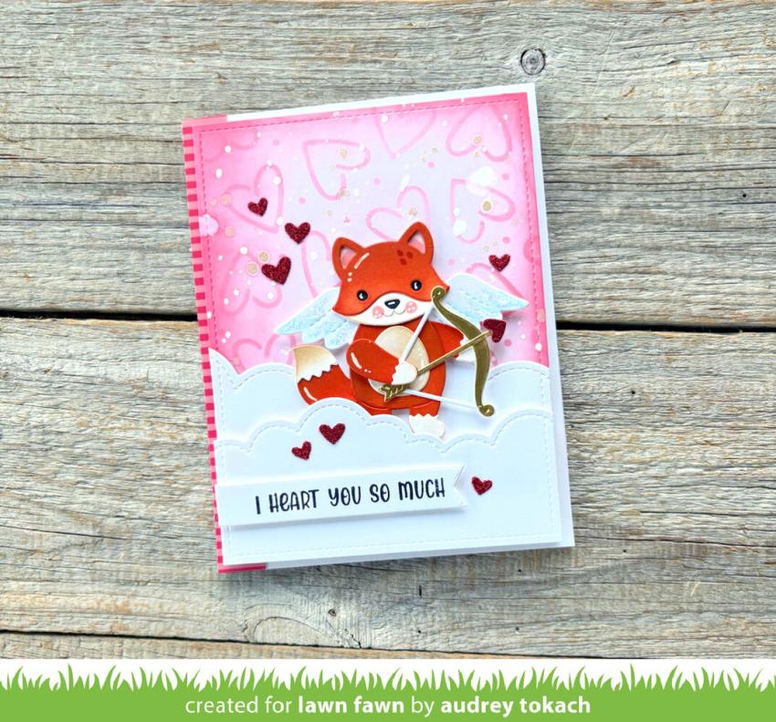 Lawn Fawn - Stanzschablone "Build-A-Critter Valentine Accessories Stand-Alone" Dies