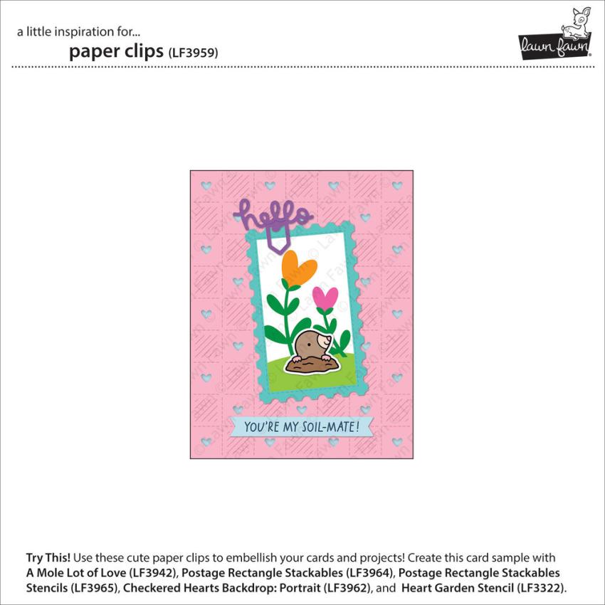 Lawn Fawn - Stanzschablone "Paper Clips" Dies