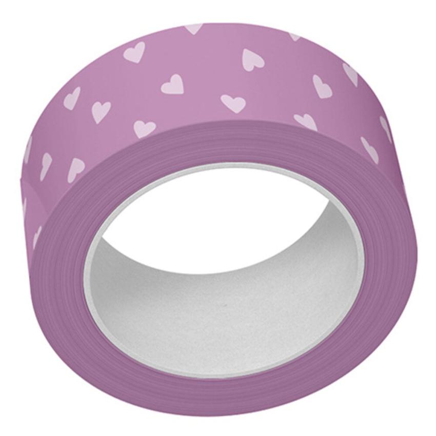 Lawn Fawn - Washi Tape "Purple Tiny Hearts "
