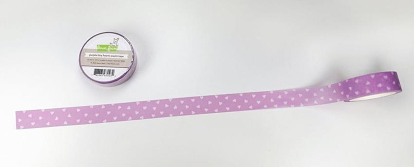 Lawn Fawn - Washi Tape "Purple Tiny Hearts "