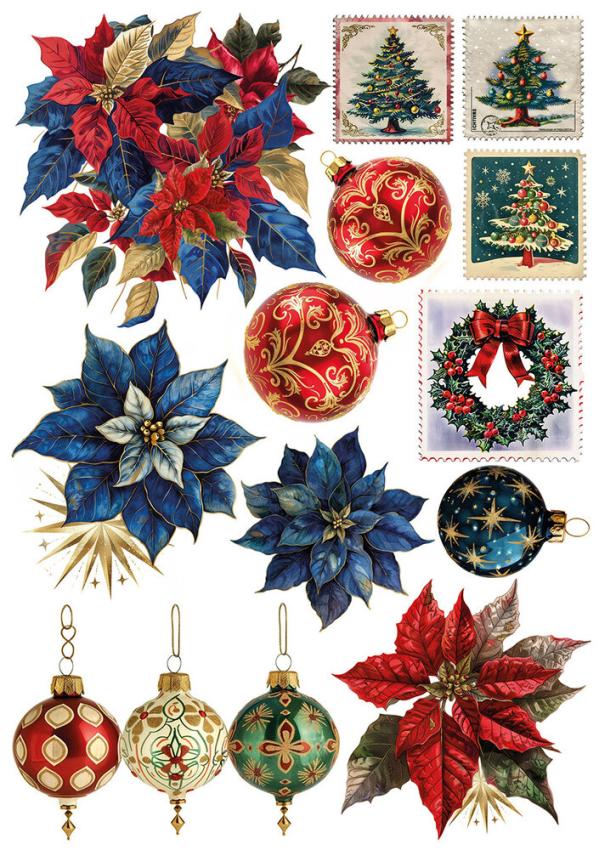 Ciao Bella - Decopatch Papier "Polar Railway" Mixed Media Rice Paper A5 - 8 Bogen