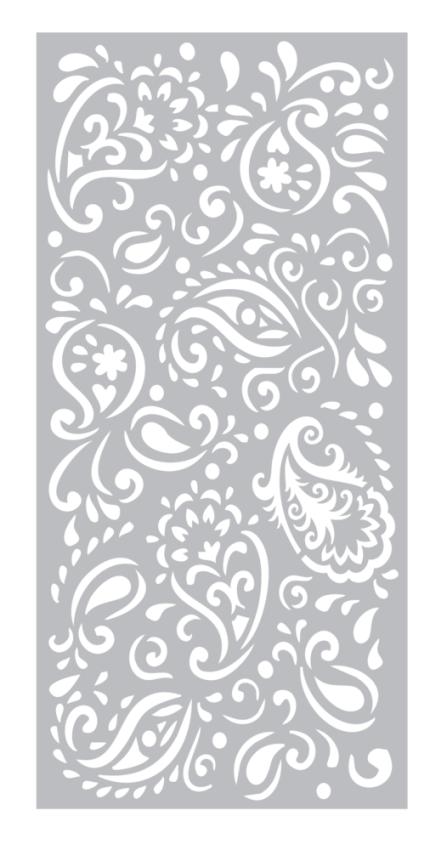 Crafters Companion - Schablone 3,8x8 Inch "Midnight Floral" Stencil
