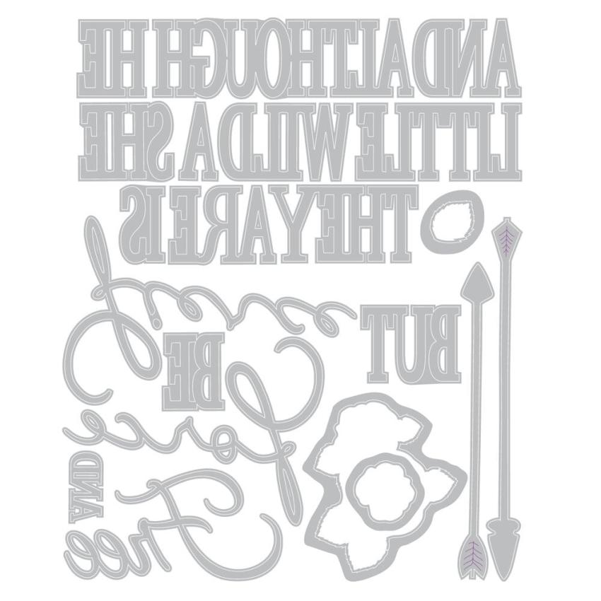 Sizzix - Stanzschablone & Stempelset "Forces of Nature" Thinlits Craft Dies & Clear Stamps by 49 and Market