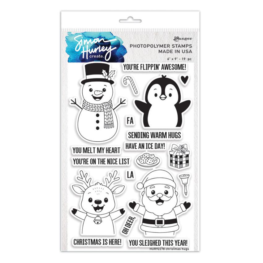 Ranger - Stempelset by Simon Hurley Create "Christmas Hugs" Clear Stamps
