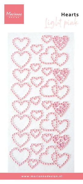 Marianne Design - Schmucksteine "Light Pink" Hearts Rhinestones