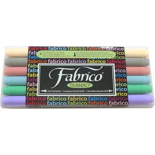 Tsukineko - VersaCraft Fabrico Marker "Pastel" 6er Set