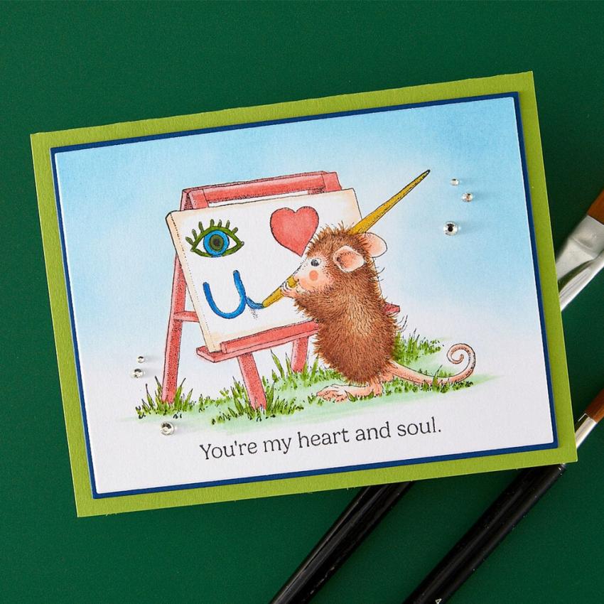 Spellbinders - Gummistempel Set "Heart and Soul" Cling Stamp